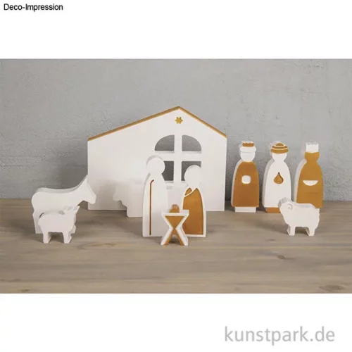 Artikelbild 3 des Artikels “Silikon Gießform - Krippe, 2-teilige Form mit 11 Motiven “
