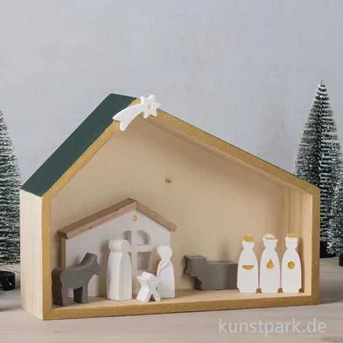 Artikelbild 3 des Artikels “Silikon Gießform - Mini Krippe, 12 Motive, 14,5 x 26 x 1 cm “