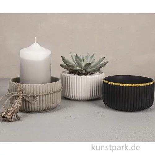Artikelbild 3 des Artikels “Silikon Gießform - Schale geriffelt, Durchmesser 11 cm, Höhe 6,5 cm “