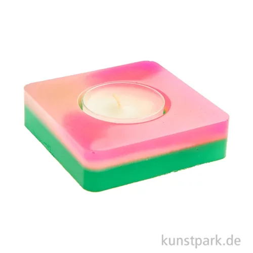 Artikelbild 3 des Artikels “Silikon Gießform - Teelichthalter Quadratisch, 7,5 x 7,5 x 2 cm “