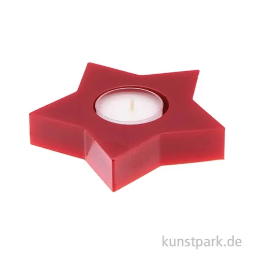 Artikelbild 3 des Artikels “Silikon Gießform - Teelichthalter Stern, 11,5 x 11 x 2 cm “