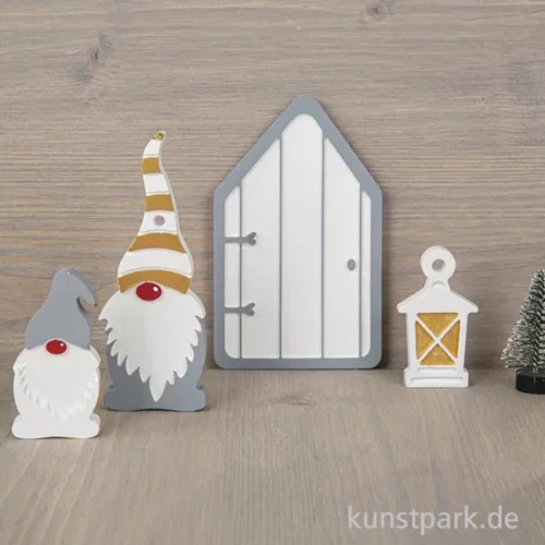 Artikelbild 3 des Artikels “Silikon Gießform - Wichtel, 6 Motive, 14,5 x 26 x 1 cm “