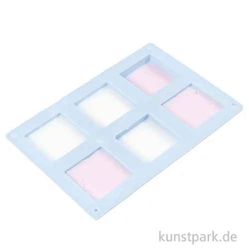 Artikelbild 3 des Artikels “Silikonform - 6 Quadrate, 21,5 x 14,5 x 2,5 cm “