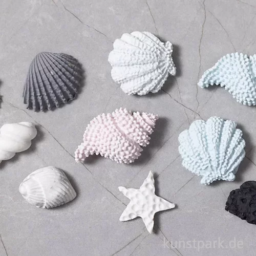 Artikelbild 3 des Artikels “Silikonformen, Seestern, Schneckenmuschel, Muscheln, 2 Stück “