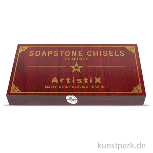 Artikelbild 3 des Artikels “Specksteinmeißel Set BASIC Nr. 2 im Holzkästchen “