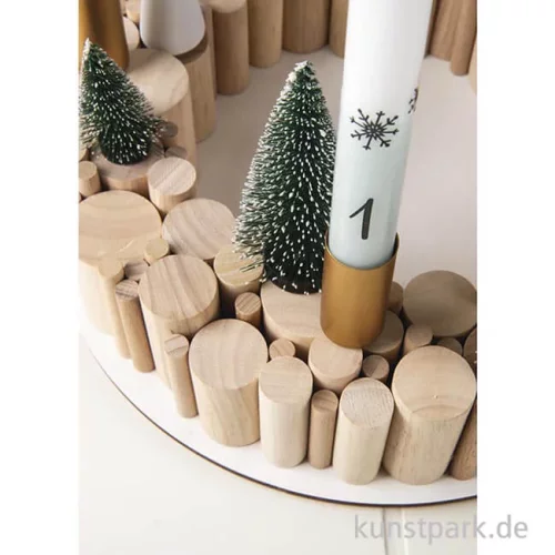 Artikelbild 3 des Artikels “Stabkerzenhalter zum Stecken, 2,3 cm ø, Länge 5 cm, 2 Stück, Gold “