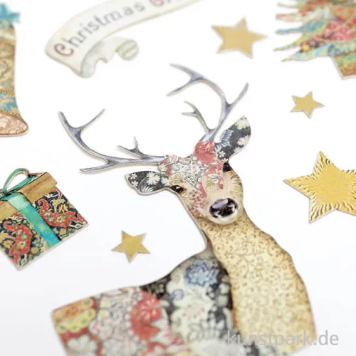 Artikelbild 3 des Artikels “Stamperia Ephemera Aufkleber - Christmas Greetings “