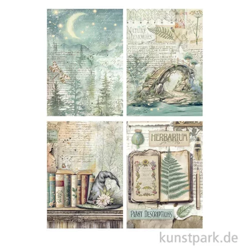 Artikelbild 3 des Artikels “Stamperia Reispapier Selection - Herbarium Silvae, 8 Blatt, A6 “