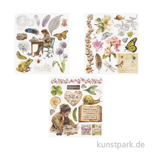 Artikelbild 3 des Artikels “Stamperia Rub On Transferfolien - All Around, 6 Blatt, XL “