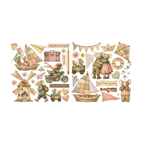Artikelbild 3 des Artikels “Stamperia Rub On Transferfolien - Cozy Family, 6 Blatt “
