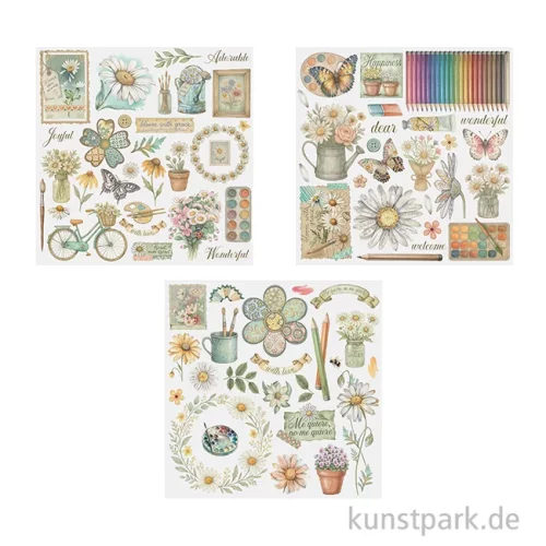 Artikelbild 3 des Artikels “Stamperia Rub On Transferfolien - Daisy Art, 6 Blatt “