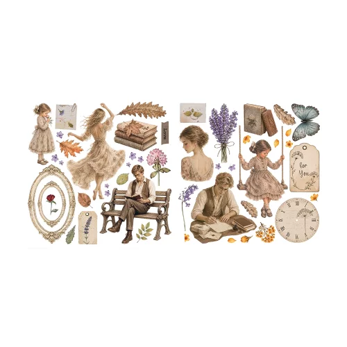 Artikelbild 3 des Artikels “Stamperia Rub On Transferfolien - Flowers and Poems, 6 Blatt “