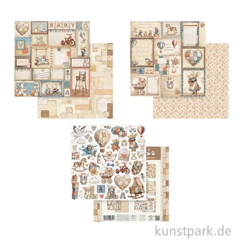 Artikelbild 3 des Artikels “Stamperia Scrapbooking Mini Pad - Baby, 6 Blatt, 30,5 x 30,5 cm “