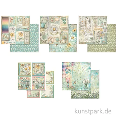 Artikelbild 3 des Artikels “Stamperia Scrapbooking Pad - Daisy Art, 20,3 x 20,3 cm “