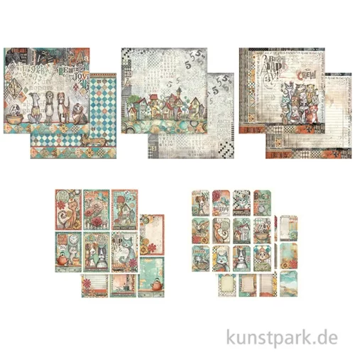 Artikelbild 3 des Artikels “Stamperia Scrapbooking Pad - Furry Friends, 30,5 x 30,5 cm “