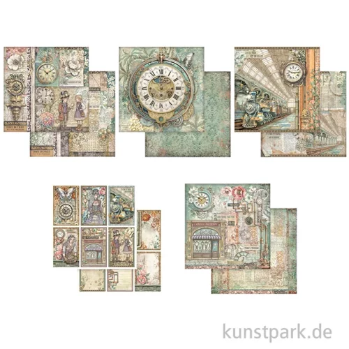 Artikelbild 3 des Artikels “Stamperia Scrapbooking Pad - Gardens of Time, 20,3 x 20,3 cm “
