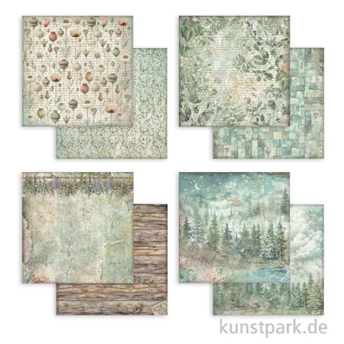 Artikelbild 3 des Artikels “Stamperia Scrapbooking Pad - Herbarium Silvae Backgrounds, 20,3 cm “