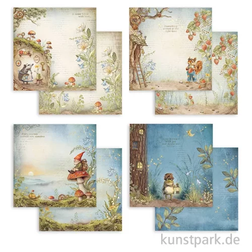 Artikelbild 3 des Artikels “Stamperia Scrapbooking Pad - Hidden Grove, 30,5 x 30,5 cm “