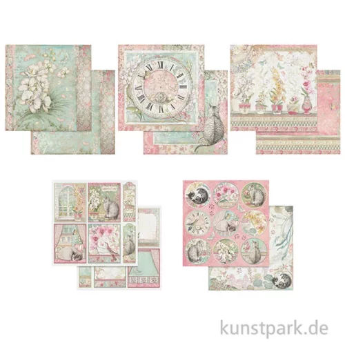 Artikelbild 3 des Artikels “Stamperia Scrapbooking Pad - Orchids and Cats, 30,5 x 30,5 cm, 10 Blatt “