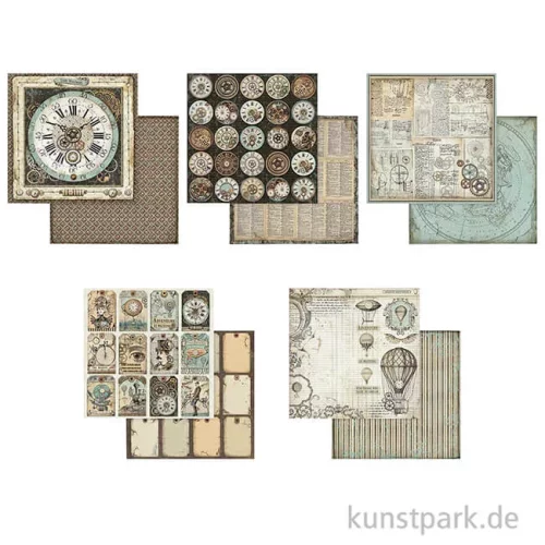 Artikelbild 3 des Artikels “Stamperia Scrapbooking Pad - Voyages Fantastiques, 20,3 x 20,3 cm “