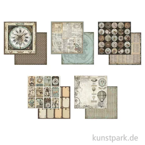 Artikelbild 3 des Artikels “Stamperia Scrapbooking Pad - Voyages Fantastiques, 30,5 x 30,5 cm “