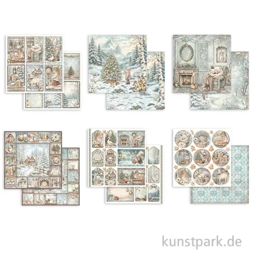 Artikelbild 3 des Artikels “Stamperia Scrapbooking Pad - White Christmas, 30,5 x 30,5 cm “