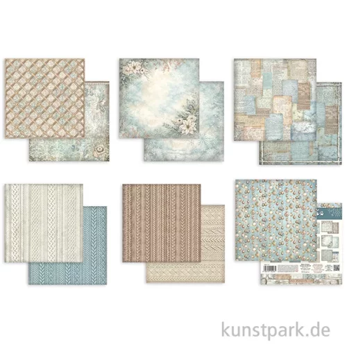 Artikelbild 3 des Artikels “Stamperia Scrapbooking Pad - White Christmas Backgrounds, 20,3 cm “