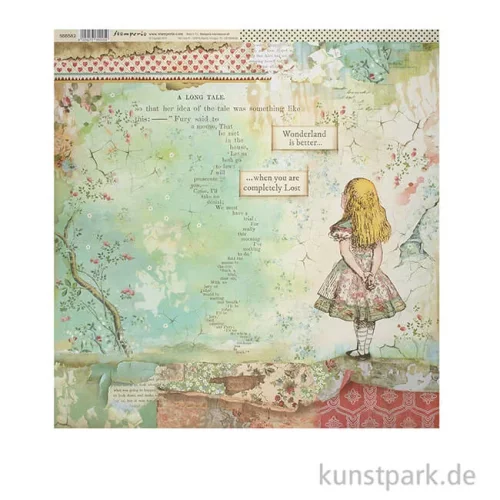 Artikelbild 3 des Artikels “Stamperia Scrappapier - Alice, 30,5 x 30,5 cm, 190g “