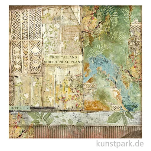 Artikelbild 3 des Artikels “Stamperia Scrappapier - Amazonia Orchid and Butterfly, 30,5x30,5 cm “