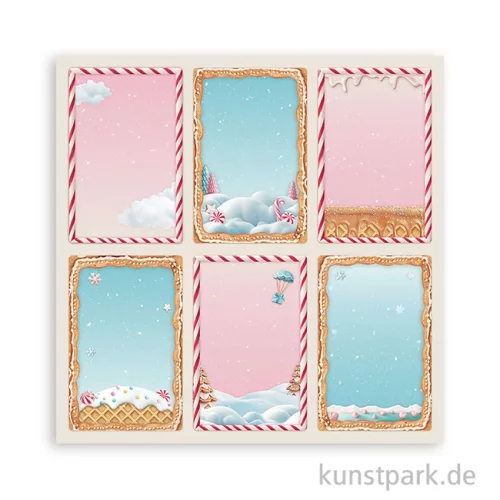 Artikelbild 3 des Artikels “Stamperia Scrappapier - Candy Christmas 6 Cards, 30,5 x 30,5 cm “