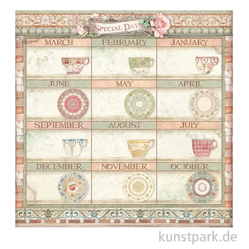 Artikelbild 3 des Artikels “Stamperia Scrappapier - Casa Granada Calendar 30,5 x 30,5 cm “