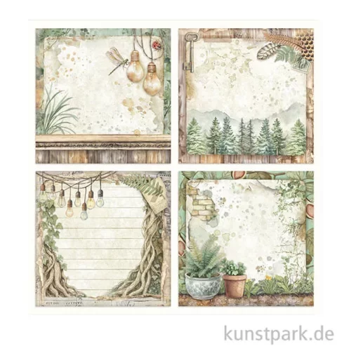 Artikelbild 3 des Artikels “Stamperia Scrappapier - Herbarium Silvae 4 Cards, 30,5 x 30,5 cm “