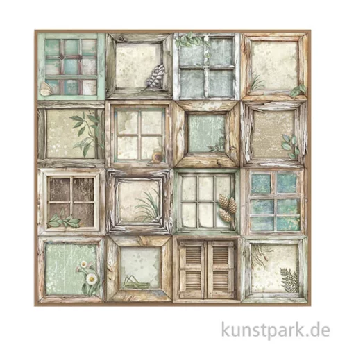 Artikelbild 3 des Artikels “Stamperia Scrappapier - Herbarium Silvae Frames, 30,5 x 30,5 cm “