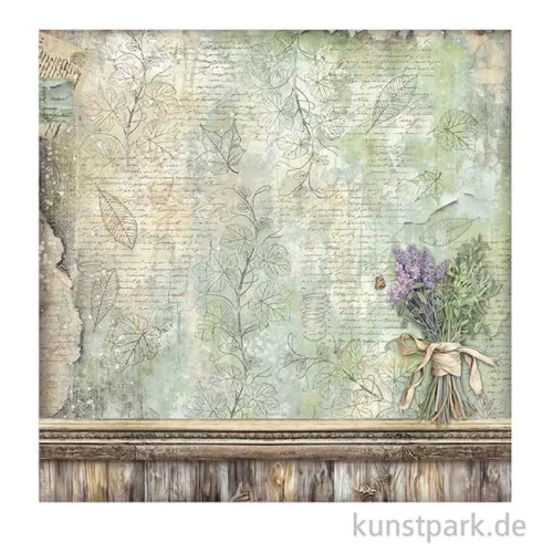 Artikelbild 3 des Artikels “Stamperia Scrappapier - Herbarium Silvae Lavender, 30,5 x 30,5 cm “