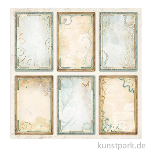 Artikelbild 3 des Artikels “Stamperia Scrappapier - Masquerade 6 Cards, 30,5 x 30,5 cm “