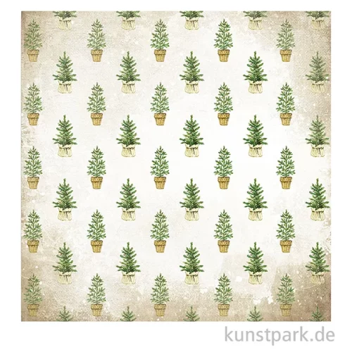 Artikelbild 3 des Artikels “Stamperia Scrappapier - Romantic Cozy Winter Christmas Tree 30,5 cm “