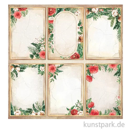 Artikelbild 3 des Artikels “Stamperia Scrappapier - Romantic Home for the Holidays Cards 30,5 cm “
