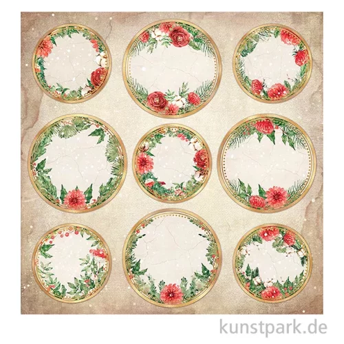 Artikelbild 3 des Artikels “Stamperia Scrappapier - Romantic Home for the Holidays Rounds 30,5 cm “