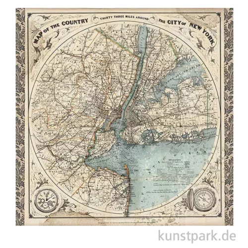 Artikelbild 3 des Artikels “Stamperia Scrappapier - Sir Vagabond, 30,5 x 30,5 cm “