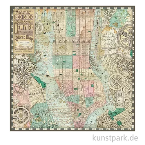Artikelbild 3 des Artikels “Stamperia Scrappapier - Sir Vagabond Aviator Lady 30,5 x 30,5 cm “
