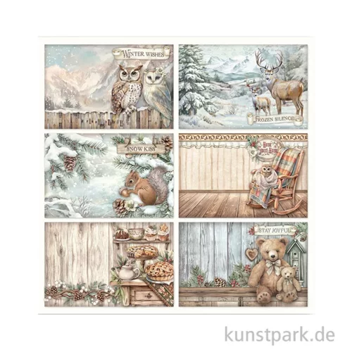 Artikelbild 3 des Artikels “Stamperia Scrappapier - The Owl's House 6 Postcards, 30,5 x 30,5 cm “