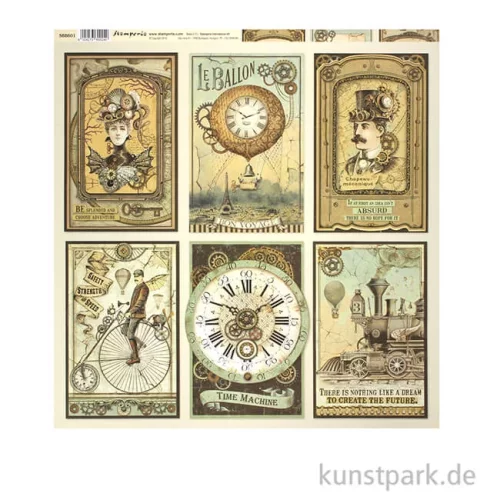 Artikelbild 3 des Artikels “Stamperia Scrappapier - Voyages Fantastiques Cards, 30,5 x 30,5 cm “