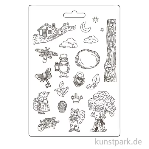 Artikelbild 3 des Artikels “Stamperia Soft Mould (Gießform) - Hidden Grove, A4 “