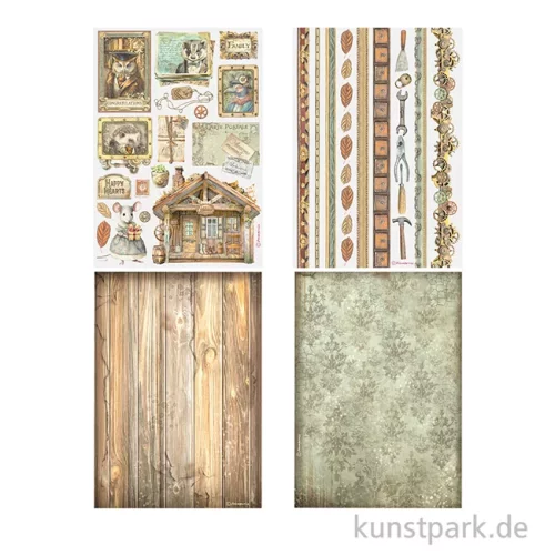 Artikelbild 3 des Artikels “Stamperia Washi Pad - Alterego, 8 Blatt, A5 “