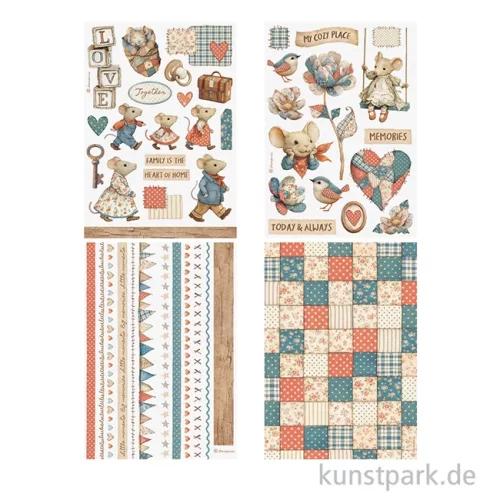 Artikelbild 3 des Artikels “Stamperia Washi Pad - Family, 8 Blatt, A5 “