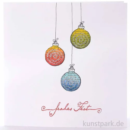 Artikelbild 3 des Artikels “Stempel - Christbaumkugel für kleine Kreise, 3 x 4 cm “