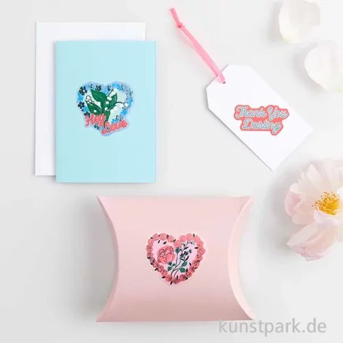 Artikelbild 3 des Artikels “Sticker - La Vie en Rose, Herzen, 100 Aufkleber “