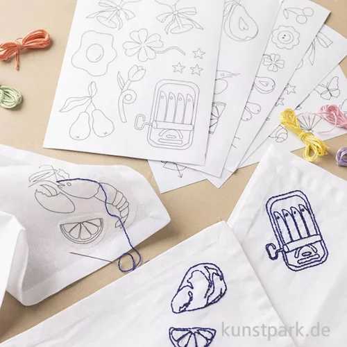 Artikelbild 3 des Artikels “Stickvliese, Wasserlöslich, A5, 6 Blatt, Deko-Designs “