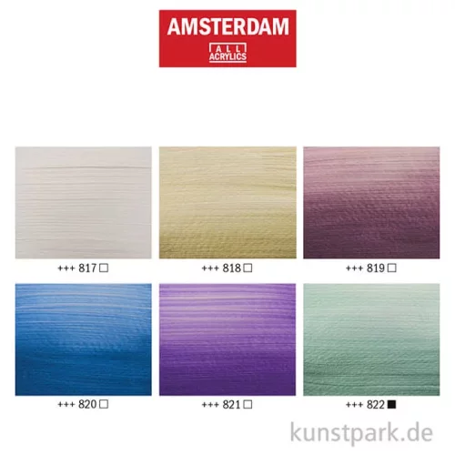 Artikelbild 3 des Artikels “Talens AMSTERDAM Acrylfarben Set mit 6 x 20 ml - Perlmutt “