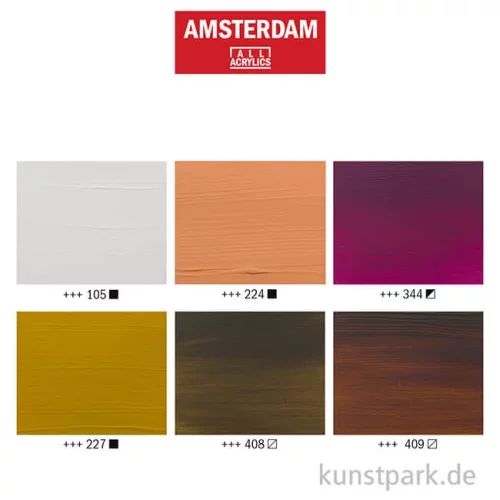 Artikelbild 3 des Artikels “Talens AMSTERDAM Acrylfarben Set mit 6 x 20 ml - Portraitfarben “